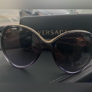 Versace Black Shades with gold rimming